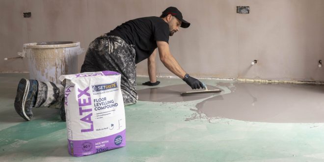Setcrete Latex helps with kitchen preparation