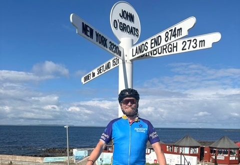 Travis Perkins manager completes cross country charity bike ride