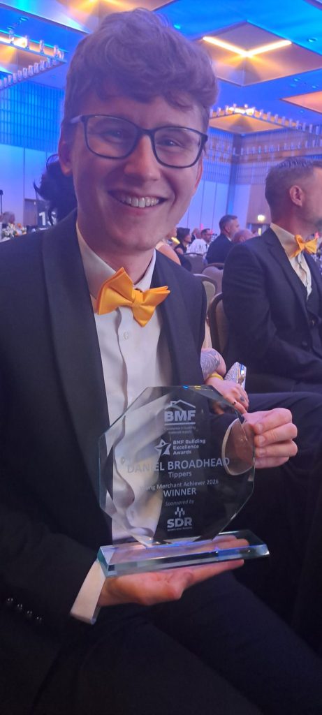 The winner of the Young Merchant Achiever Award 2026 was Daniel Broadhead, marketing manager at Tippers.