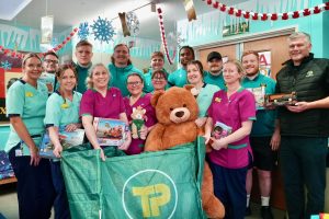 Northampton Saints and Travis Perkins deliver Christmas to the community