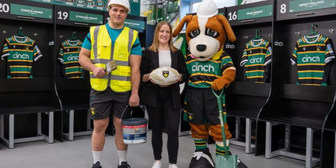 Travis Perkins marks 25 years with Northampton Saints