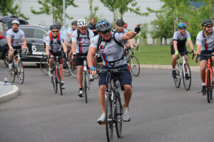 Aico colleagues Pedal the Borders lr