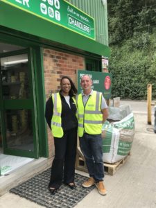 Angela new branch mgr at new store Banstead