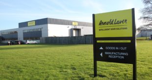Arnold Laver intelligent door solutions division at Thornaby