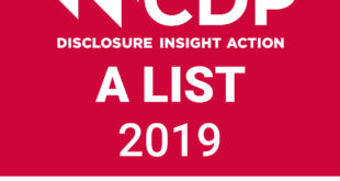 CDP climate A List stamp