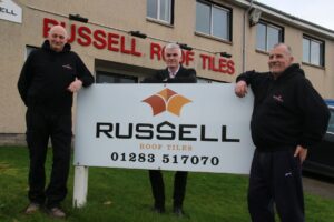 Charlie Graham Production Operator Bruce Laidlaw Production Director and William Riddel Production Operator at Russell Roof Tiles.JPG