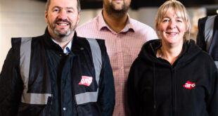 Claire Richardson Operations Manager and George Danzey Smith Commercial Manager with Neil Weeks Managing Director at ARC