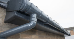 Close up Grey Gutter