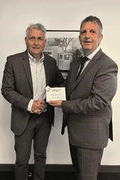 David Bainbridge was awarded Most Engaged Supplier Team Member