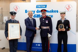 David Tutton with Lord Lieutenant Tim Cox