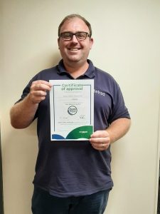 David with certificate