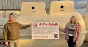 EDITORIAL IMAGE cheque presentation for UK Childrens Hospitals LR