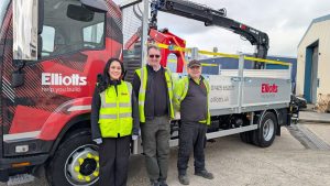 Elliotts trials specialist 13.5T crane lorry