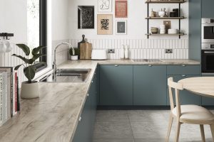 Finesse by Kronodesign 38mm Round Edge worktop in Grey Craft Oak Hi Res