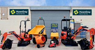 Huws Gray, announces Fleetwood branch is now providing Plant and Tool Hire.