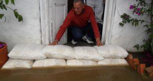 Floodbag in action