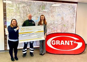 Grant UK presents WAA with 10000 for 2022 fundraising