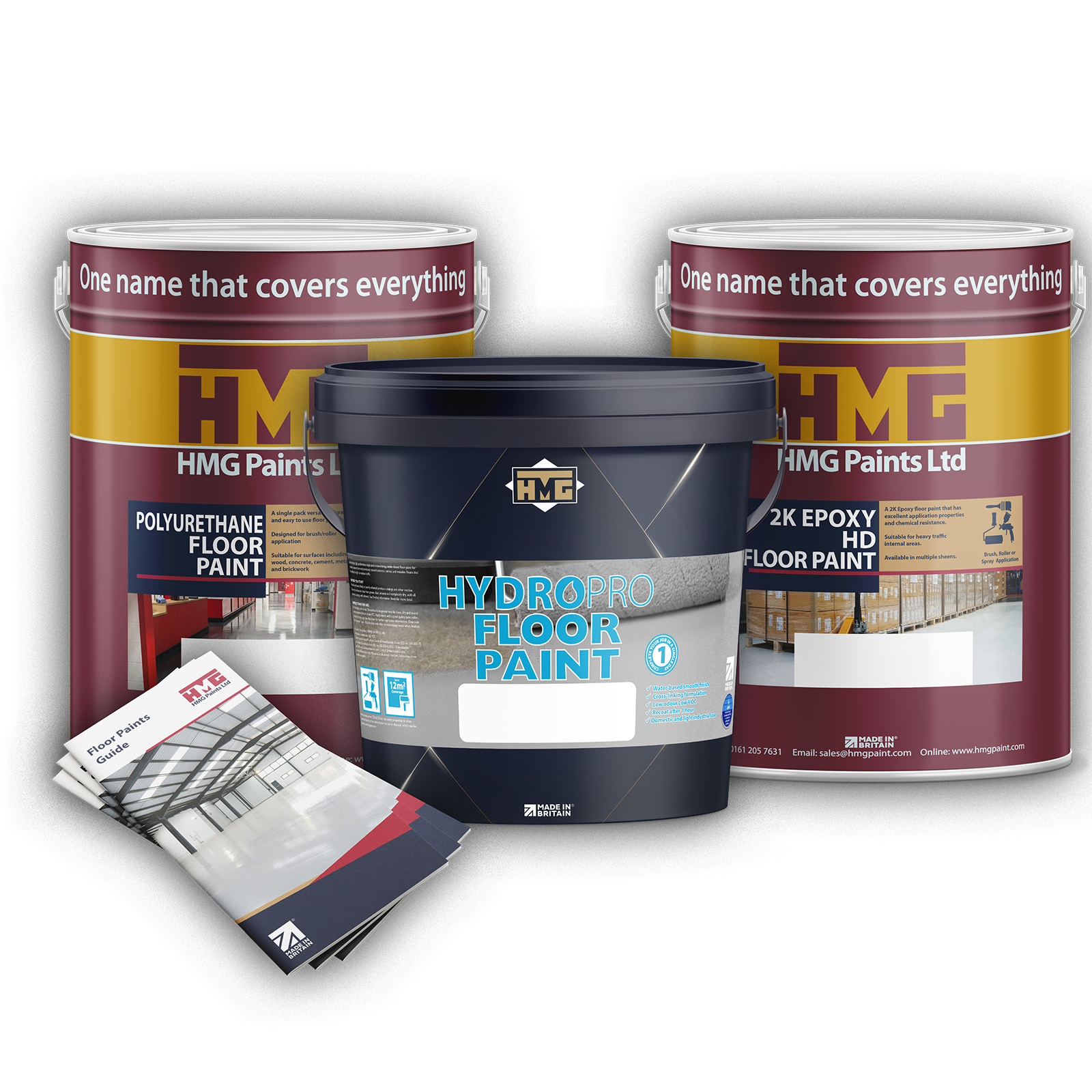 HMG Paints 3 Tins and Guide