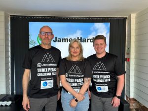 James Hardie sets eyes on Three Peaks Challenge