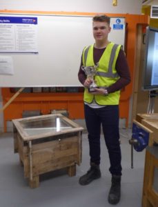 Jamie Stanley table and trophy