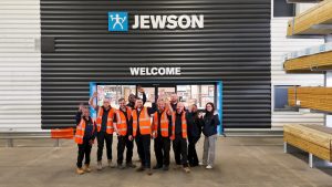 Jewson Croydon Team Outside the New Branch