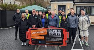 Jim and Debbie Gallacher with volunteers