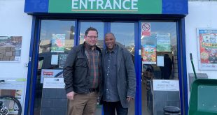 John Barnes with winner Jonny at Huws Gray Bentham