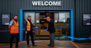 John Pool Chairman for the WFL opens the new Jewson Bridgwater 2
