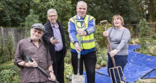 Kieran Bradley Danny Maher Gerry Cullem branch manager at Selco Cricklewood and Catherine Dack