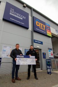 L R Dave Clarke of Clarke Talbot Renewables with Bicester BM Ian Steel