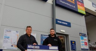 L R Dave Clarke of Clarke Talbot Renewables with Bicester BM Ian Steel