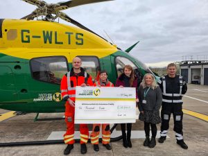 L R Matt Metcalf Trainee Critical Care Paramedic Maria Smith Medical Director Helen Rishworth Cutler Content and Communications Manager Grant UK Imogen Linham Corporate Fundraiser and Fin Colli