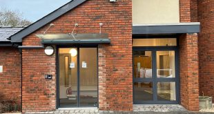 New automatic doors entrance and new fire escape doors