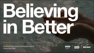 Kohler Mira celebrates a 3% drop in GHG emissions