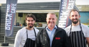 Richard Sheath Southampton Branch Manager centre with Charbills brothers Charlie left and Billy right