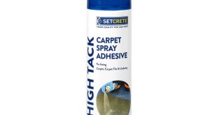 Setcrete, a manufacturer of subfloor preparation products, has launched a new high tack carpet spray adhesive for adhering a wide range of textile floorcoverings.
