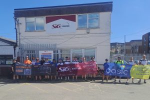 SIG Roofing complete charity bike ride 