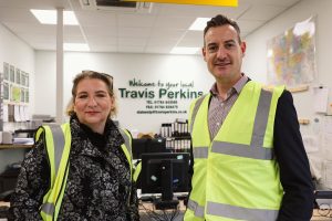 Sam Leigh Managing Director of Lampton Services and Graham Short Regional Director South East London Travis Perkins Managed Services 2
