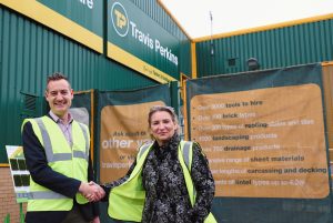 Sam Leigh Managing Director of Lampton Services and Graham Short Regional Director South East London Travis Perkins Managed Services