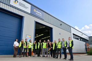 Second on the right Scott Cooper managing director of JPS