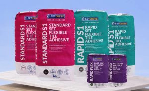 Setcrete launches new tile adhesives and grout range 