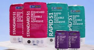 Setcrete launches new tile adhesives and grout range