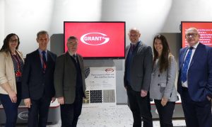 Sir Robert Buckland MP Justin Tomlinson MP visit Grant UKs HQ