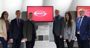 Sir Robert Buckland MP Justin Tomlinson MP visit Grant UKs HQ