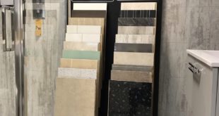 T Patton displaying Fibo wall panels