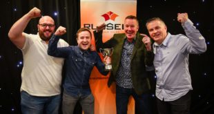 The winning team Three Weegies and a Monkey Hanger. L to R. Gordon McKinnon Alan Young Scott Summers and Mick Robinson