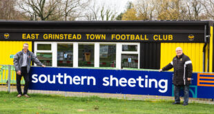 Tony Hobbs left and Richard Tramontin right min southern sheeting football min min 1