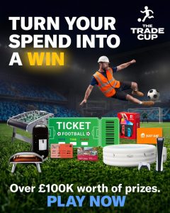 Jewson has partnered with CT1, Heidelberg Materials, SAM Mouldings, and VELUX® to launch its Trade Cup competition