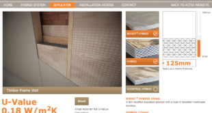 U value simulator wall