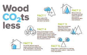 Wood Co2ts less infographic